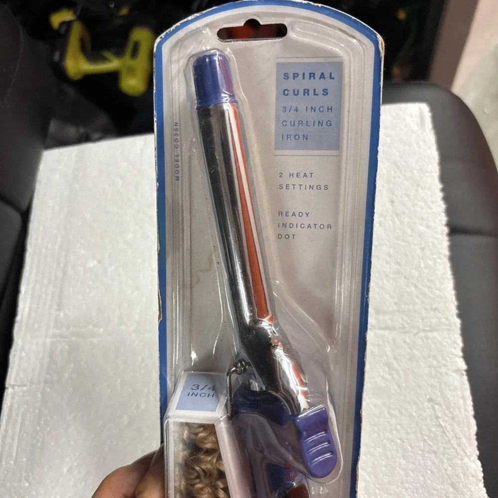 Conair Supreme Spiral Curls 3/4 Inch Curling Iron 2 Heat Settings Model CD35N 20